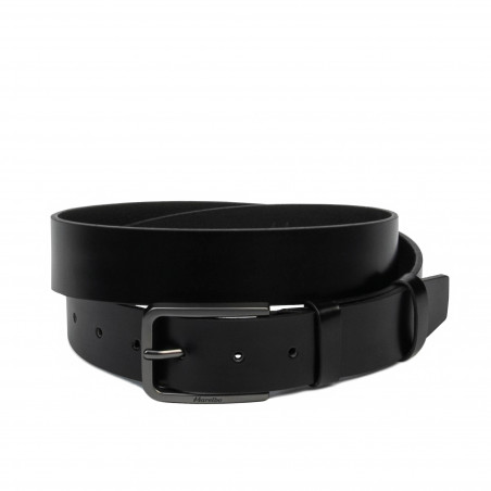 Ceinture hommes 65b noir brillant
