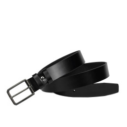 Ceinture hommes 65b noir brillant