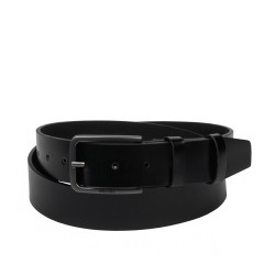 Ceinture hommes 65b noir brillant