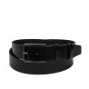 Ceinture hommes 65b noir brillant