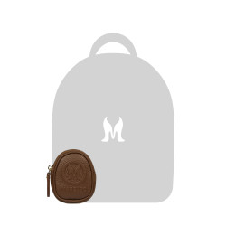 Porte-clés 400g biais marron cognac