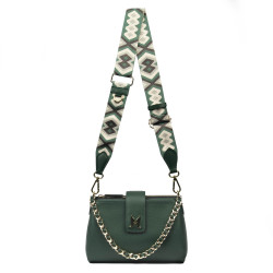 Sac à main pour femme 003g biz vert+multicolore
