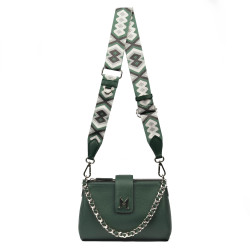Sac à main pour femme 003g 01 biz vert+multicolore
