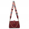 Sac à main femme en bandoulière 003g biz bordeaux