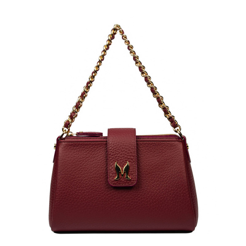 Sac à main femme en bandoulière 003g biz bordeaux