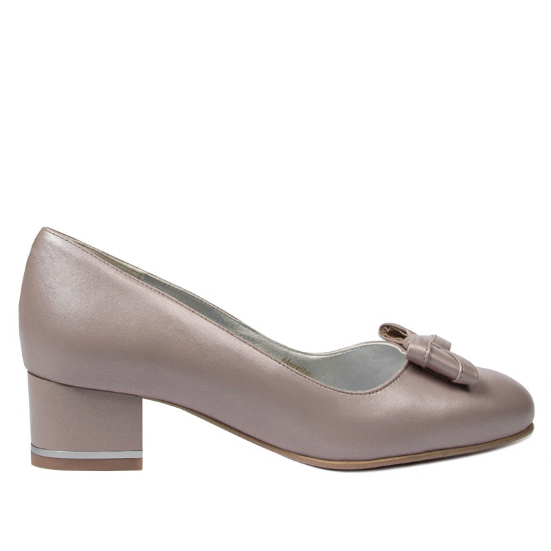 Chaussures élégantes femme 1270-1 cappuccino nacré