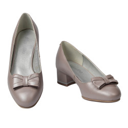 Chaussures élégantes femme 1270-1 cappuccino nacré