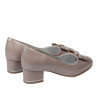Chaussures élégantes femme 1270-1 cappuccino nacré