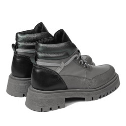 Bottes femme 3382 gris combiné
