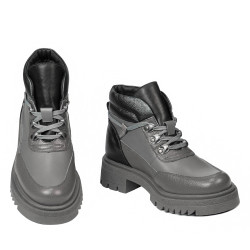 Bottes femme 3382 gris combiné