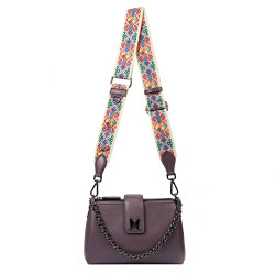 Sac à main femme épaule 003g 02 mauve