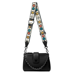 Sac à main pour femme à bandoulière 003g 02 biz noir
