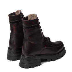 Bottes femme 3386 bordeaux combiné