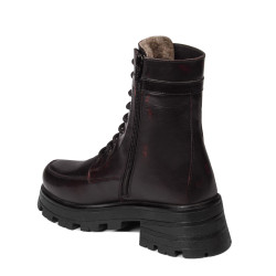 Bottes femme 3386 bordeaux combiné