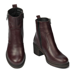 Bottines femme 3387 bordeaux