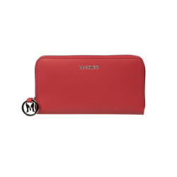 Portefeuille femme 200g 01 rouge saffiano