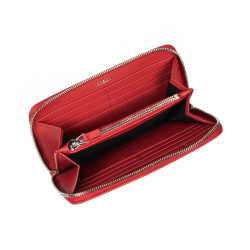 Portefeuille femme 200g 01 rouge saffiano