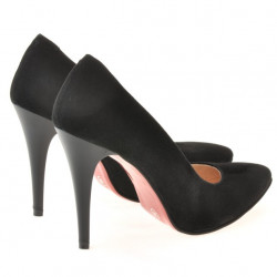 Chaussures élégantes femme 1241 noir antelope