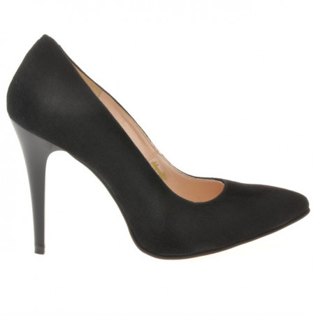 Chaussures élégantes femme 1241 noir antelope