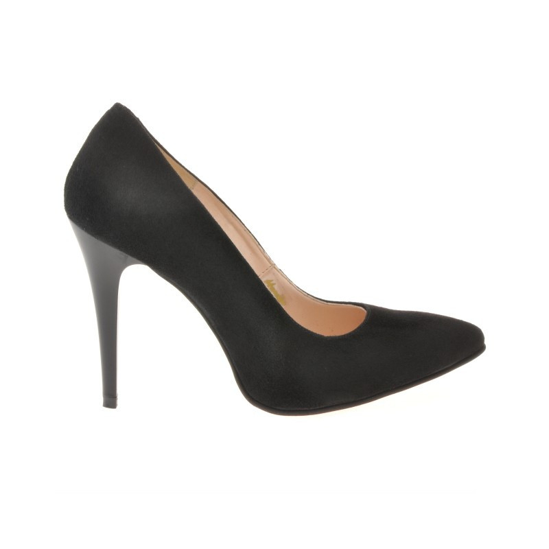 Chaussures élégantes femme 1241 noir antelope