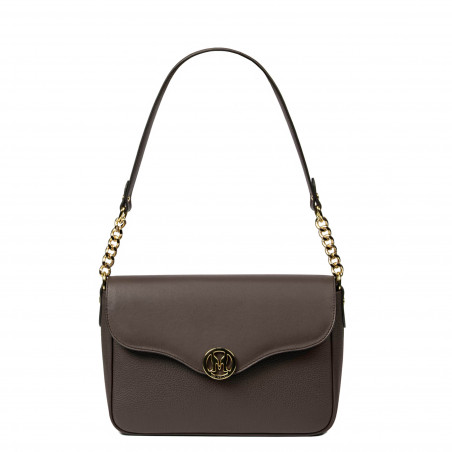 Sac à main femme bandoulière 015g marron combiné