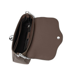 Sac à main femme épaule 015g 01 marron combiné