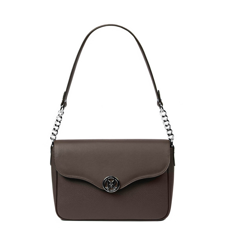 Sac à main femme épaule 015g 01 marron combiné