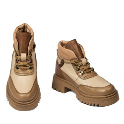 Bottes pour femme 3382 camel combiné
