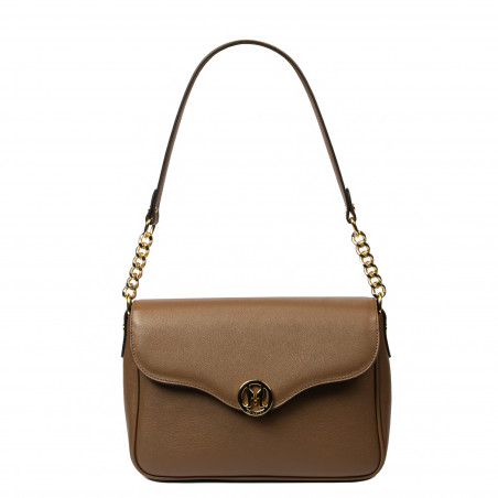 Sac à main femme à bandoulière 015g marron cognac