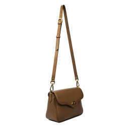 Sac à main femme à bandoulière 015g marron cognac