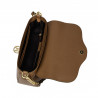 Sac à main femme à bandoulière 015g marron cognac