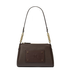 Sac à main femme bandoulière 016g marron combiné