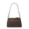 Sac à main femme bandoulière 016g marron combiné