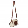 Sac à main femme 016g beige latte combiné