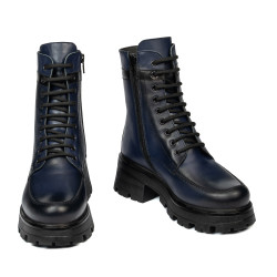 Bottes femme 3386 en indigo combiné