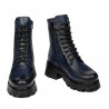 Bottes femme 3386 en indigo combiné