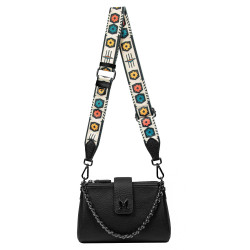 Sac à main pour femme 003g 02 noir éléphant