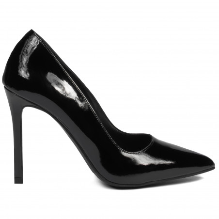 Chaussures élégantes femme 1299 vernis noir