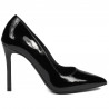 Chaussures élégantes femme 1299 vernis noir