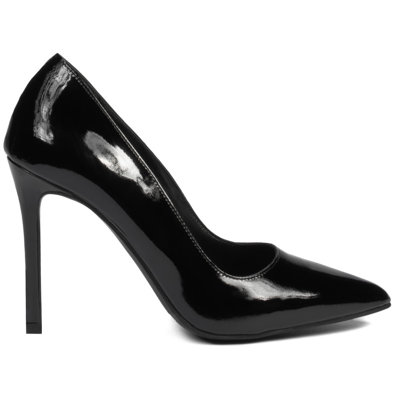 Chaussures élégantes femme 1299 vernis noir