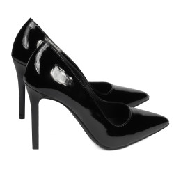 Chaussures élégantes femme 1299 vernis noir
