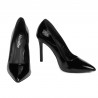 Chaussures élégantes femme 1299 vernis noir