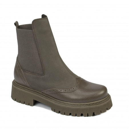Bottes femme 3390 kaki combiné