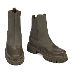 Bottes femme 3390 kaki combiné