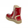 Bottes enfants petits 110c vernis rouge combiné