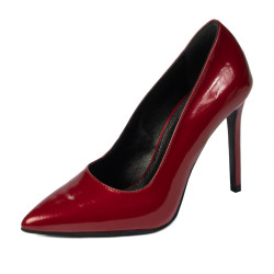 Chaussures élégantes femme 1299 vernis rouge