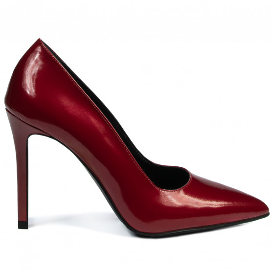 Chaussures élégantes femme 1299 vernis rouge