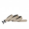 Ceinture femme 41m cuir beige