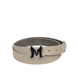 Ceinture femme 41m cuir beige
