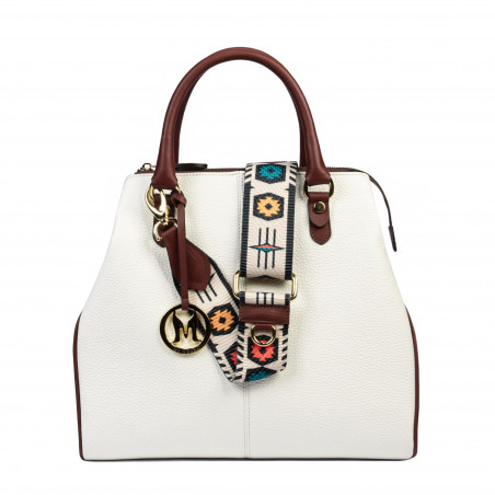 Sac à main femme 002g beige latte+marron